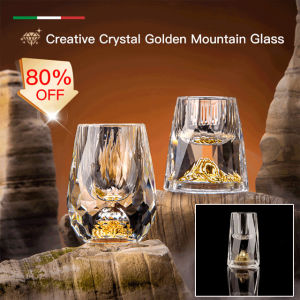 guibai Crystal glass gold foil wine glass high-value gift box set water glass