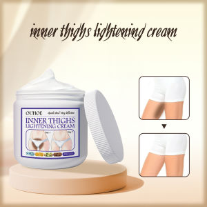 Ouhoe Inner Thigh Lightening Cream Elbow Armpit Thigh Inner Joint Private Parts Brighten Bleaching Whitening Remove Melanin Effective Gentle Moisturizing Even Skin Tone Soothing Body Care 60g