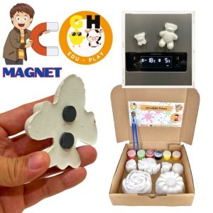 Mainan Edukasi Lukis Melukis Paket Mewarnai Patung Gypsum Plastik DIY PATUNG CHRISTMAS NATAL by GH Eduplay