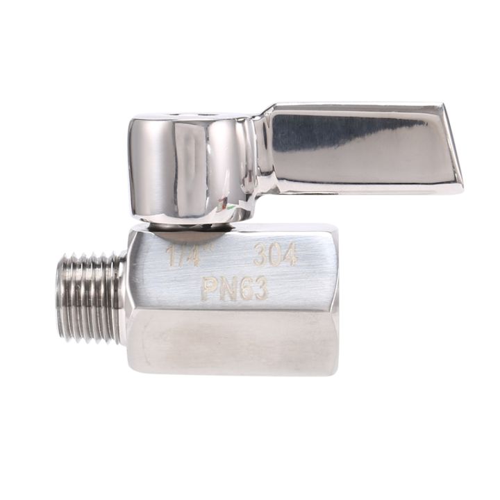 Ixwr 1 4inch 304 Stainless Steel Mini Ball Valve Female Npt X Male