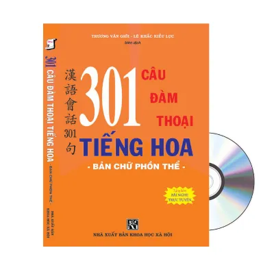 Sách - 301 câu đàm thoại tiếng hoa (bản chữ phồn thể) KHỔ LỚN - BẢNG MỚI NHẤT 2023