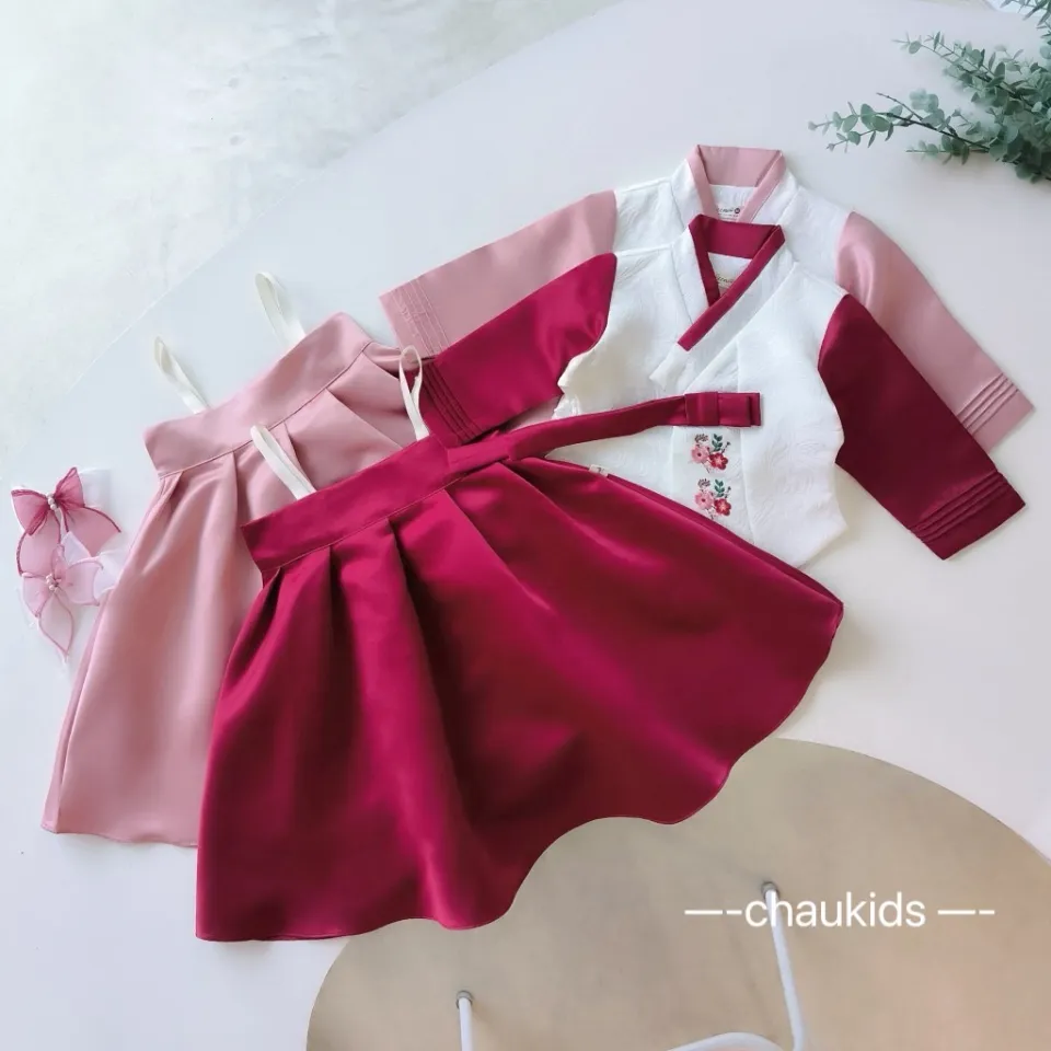 Hanbok Hàn Quốc Áo Đỏ Váy Hồng Giá Tốt - Otakul.com