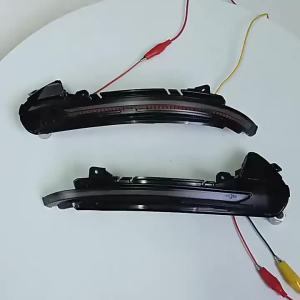 ไฟเลี้ยวแบบไดนามิก 2 ชิ้น สำหรับ Audi A6 C7 C7.5 4G S6 ไฟเลี้ยว LED ปี 2013 2014 2015 2016 2017 2018 RS6 ไฟเลี้ยวแบบลูกศร กระจกสะท้อน