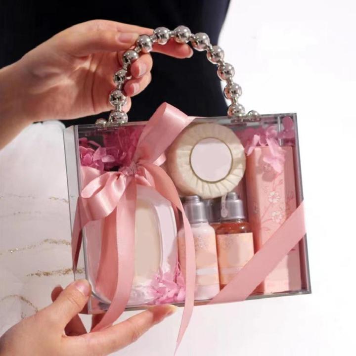 BolehDeals Baby Shower Candy Gift Case Showcase with Handle Break