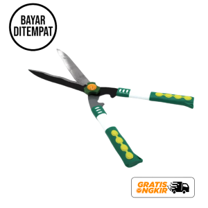 GKO Gunting Rumput Kebun Taman Rumah Kebon Besi Kuat Awet Super Tajam Gagang Fiber HIJAU COD Promo Murah Best Seller Pegangan Karet Anti Licin