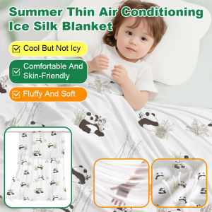 ✨24-hour delivery✨[Light And Soft] Summer Thin Air-Conditioning Ice Silk Blanket/Baby Blanket/Baby Ice Silk Blanket/Summer Thin Air-Conditioning Quilt/Newborn Nap Blanket/Boys And Girls A-Type Blanket