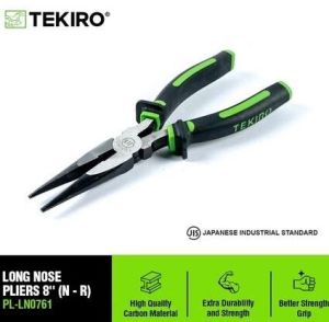 TEKIRO TANG LANCIP 8 INCH (N - R) / TANG LANCIP / TOOLS - ALAT PERKAKAS - KUNCI / ALAT PERTUKANGAN / LONG NOSE PLIERS PL-LN0761