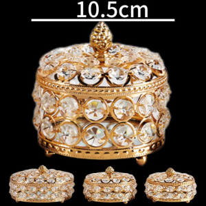 3pcs tempat dekorasi wadah untuk penyimpanan permen atau pajangan kristal mewah elegant