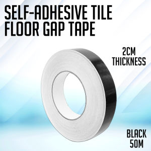ProPRINTZ - 50M Tile Floor Gap Tape Self-Adhesive Strip for Wall & Floor - Gold/Black/Silver