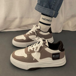 รองเท้าผ้าใบผู้หญิง พื้นรองเท้าหนา สไตล์นักเรียน แฟชั่นลำลอง นุ่มสบาย ระบายอากาศได้ดี ทนต่อการสึกหรอ