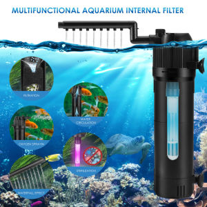 Nternal Fish Tank FilterAquarium Filter With UV Steriliser Turns Green Water To ClearMulti-Mode(Aeration/RainfallEtc) Filter Pump For 30-200L AquariumsFlow Rate And Direction Adjustable