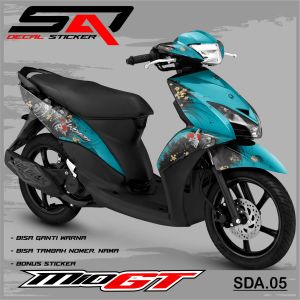 Decal Stiker Custoom Full Body Mio GT - Dekal Sticker Variasi Motor Mio GT SDA.05
