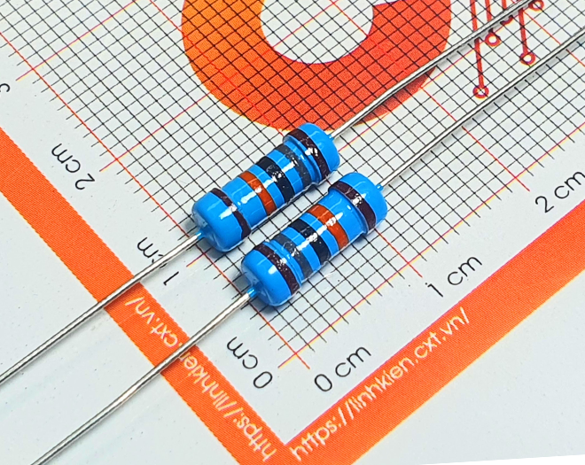 Điện trở vạch 1W 180k 1% (10c)