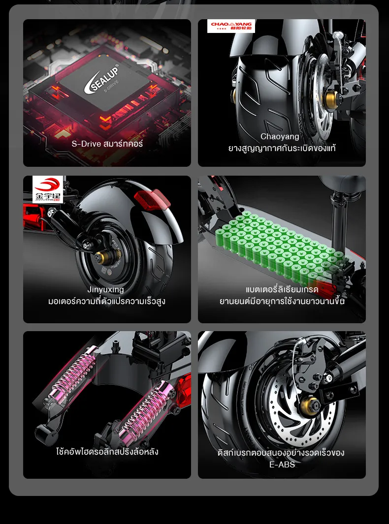 MONSPRIN Q21 สกู็ตเตอร์ไฟฟ้า ความเร็ว 55KM/H ล้อ11นิ้ว รับ 200kg ระยะ 40-150km e-scooter สกูตเตอร์ สกุดเตอร์ไฟฟา SEALUP