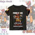 BAJU ANAK TAMBAH NAMA GRATIS | KAOS KARAKTER FREE FIRE TENGKORAK | TSHIRT DISTRO GAME FF UNTUK ANAK USIA 1-12 TAHUN Shibakids. 