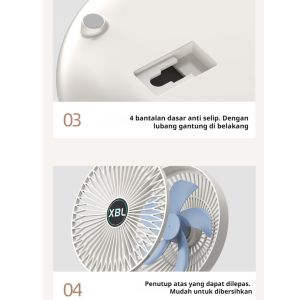 Home Dual Purpose Kitchen Fan Strong Wind Multifunction Mini Fan Blade Adjustable Colleagues