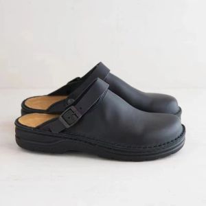 Free Shipping Flat-Soled Wedge-Heeled Square-Toed Open-Back Low-Cut MenS Casual Versatile Large-Size Sandals And Slippers For Men