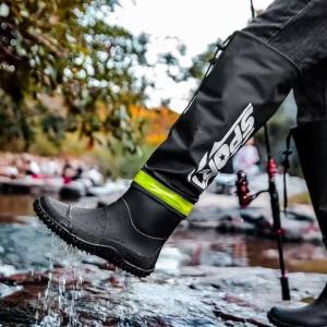MenS Fashion Rain Boots High-Top Rain Boots For Outer Wear Long-Tube Waterproof And Non-Slip Couple Style Outdoor Fishing Boots