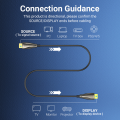 Vention Optical HDMI Male to Male HD cable 4K UHD Resolution High-end Home Decoration/Outerdoor Screen/3D IMAX 4K 60HZ 4-core Optical Fiber 18gbps Wide Bandwidth  30m ALABT. 