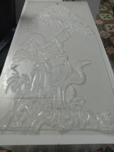 Khuôn tranh đúc bê tông thạch cao đất sét (tùng hạc đón khách) tranh mới chơi tết