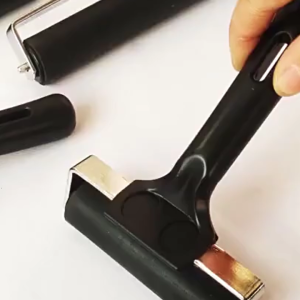 Non Slip Tapes and Rubber Rollers Pack of 2 for Printing and Art Crafts Project Brayer Glues Roller 6cm+10cm Width