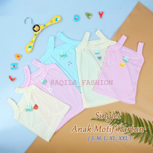 AQILA -  KAOS DALAM SINGLET ANAK PIO-PIO / KAOS SINGLET ANAK MOTIF KARAKTER