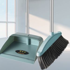 Foldable Broom Dustpan Set Household Floor Cleaning Set Rotating Broom With Dustpan Magnetic