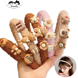 Bando Rambut Karakter Lucu: Fashion Wanita Korea & Bondu Bulu Lembut