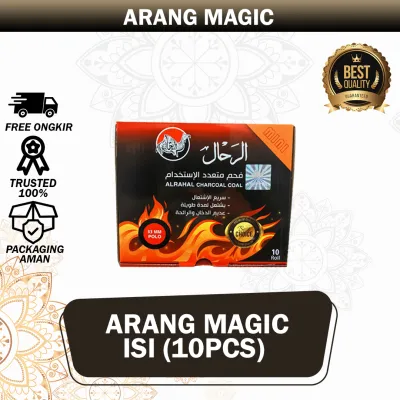 Arang Magic 1 Box / Bara Magic / Arang Bukhur Buhur Dupa / Briket Areng Isi 80 Pcs