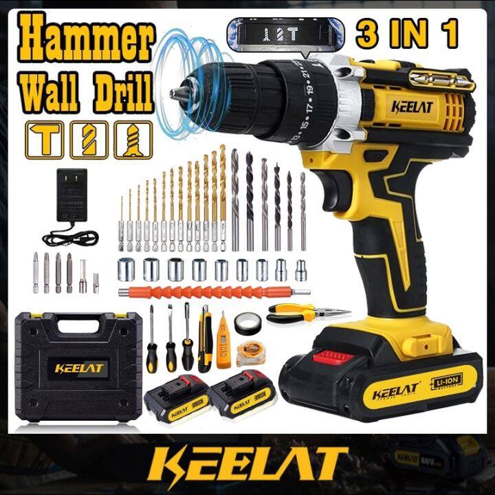 Hot Cordless Drill portable impact with hammer Barena