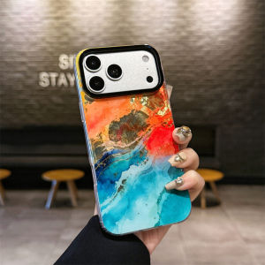 Rainbow Gradient Laser Clear Phone Case For iPhone 18 17 16 15 14 13 Pro Max For Magsafe Magnetic Anti-Yellowing Colorful Cover