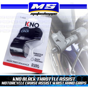 KNO BLACK THROTTLE ASSIST MOTORCYCLE CRUISE WRIST HAND GRIPS-MOTOSHOPPE