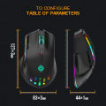 FIREWOLF RGB Gaming Rechargeable Wireless and Wired Gaming mouse BM520. 