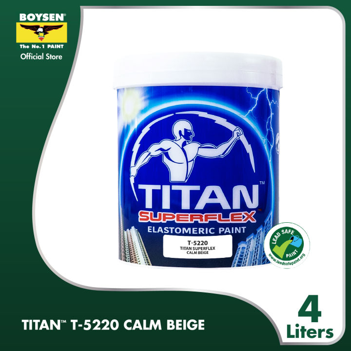 Titan Superflex Elastomeric Paint Calm Beige T52204L Lazada PH