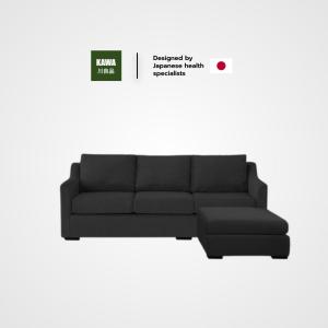 Kawa  รุ่น Tsuki โซฟา L-Shape หนังPVC  เช็ดทำความสะอาดได้ง่าย กันน้ำ กันฝุ่น แข็งแรง ทนทาน
