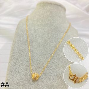Kalung Lapis Emas Dengan Liontin Untuk Wanita Dewasa Aksesoris Xuping