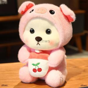 [COD] dfhws Crossdressing Capibara Unicorn Panda Teddy Bear Doll Plush Toys Gift For Children