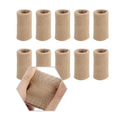 10pc Sports Elastic Fabric Finger Brace Protector Sleeve Guard Support Basketball Knit