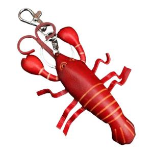 Genuine Leather Lobster Keychain Crafted From Cowhides For Unique Style And Durability Ideal For Fashion Enthusiasts