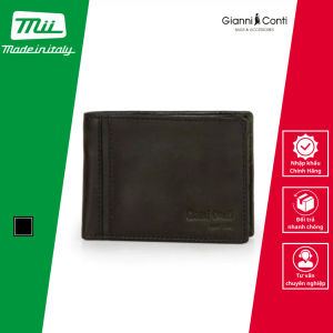 Ví Ngang Nam Gập Đôi Bằng Da Thật Màu Đen - Gianni Conti - Sản Xuất Thủ Công Tại Italy_4067129-10