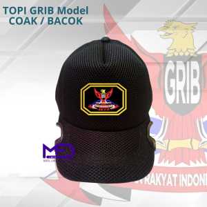 MFD Topi GRIB JAYA model Coak Gratis Bordir Nama dan Jabatan