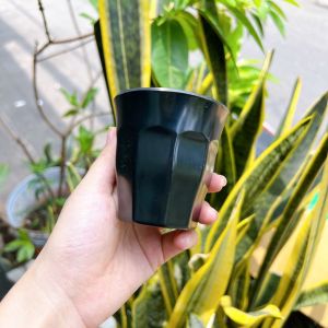 Ly Nhựa Melamine Cao Cấp Fataco Việt Nam LY34 - Ly Uống Nước Trà Đá Nhựa Melamine 7 x 7cm Màu Đen/ Màu Nâu - GD NARI