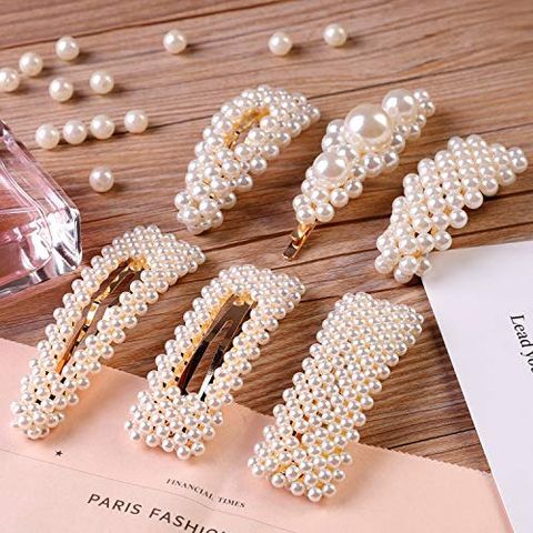 1pcs Fashion Pearl Metal Hair Clips korean cute fashion pearl hair