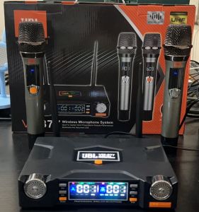 NEW Harman VM877 Professional UHF Digital Dual Wireless Microphone with Built-In Rechargeable Battery