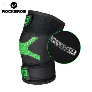 ROCKBROS thể thao bảo vệ đầu gối chuyên nghiệp thoáng khí cao đàn hồi Sneakers Lycra đi xe đạp chạy Hook Pad đầu gối Brace hỗ trợ