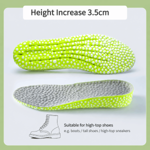 PLLEWY 1Pair Invisible Height Increase Insoles Shock Absorption Breathable Lift Shoe Pads 2.5/3.5cm Height Sports Insole Women Men Shoes