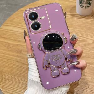 PROMO Case Vivo Y22  Y22s Astronot Stand Premium Softcase TPU