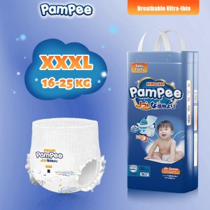 Free  Pampee 50pcs S-3XL Diaper Pants Baby Pull-up Pants Super Absorbent