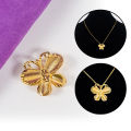 Rantai Leher Perempuan OOTD Viral Fashion Labuh Emas Korea Bangkok Cop Gold Necklace For Women Aesthetic Korean Style For Girls | LIVAS Fashion. 