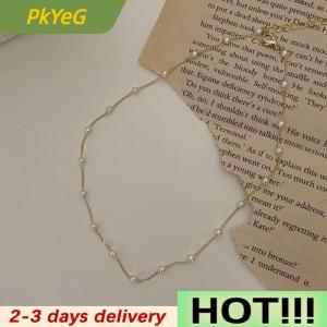 PkYeG Trendy Elegant s Beaded Necklace For Women Girls Fashion Exquisite Clavicular Chain Party Jewelry Accessories Gifts